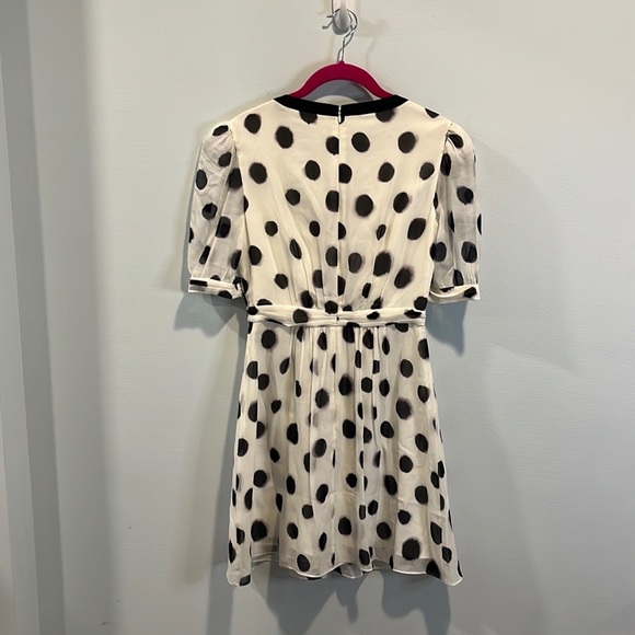 saloni jamie short dress Saloni Jamie Short Dress Black and White Polka Dot